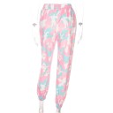 Dame camouflage joggingbukser, lyserøde 3