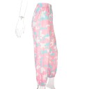 Dame camouflage joggingbukser, lyserøde 5
