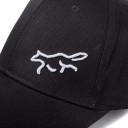 Dame cap med broderet silhuet af ræv Bomulds baseball cap med bånd og spænde bagpå Til hovedomkreds 54 til 62 cm 13