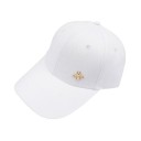 Dame cap med gyldent pryd i form af en bi Enkel baseball cap lavet af bomuld og polyester med buet skygge 5