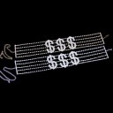 Dame choker halskæde dollar 3