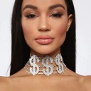 Dame choker halskæde dollar 4
