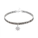 Dame choker halskæde med blomst 1