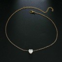 Dame choker halskæde med hjerte 4