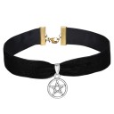 Dame choker halskæde med vedhæng D103 4