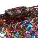 Dame clutch 18 x 12 x 5 cm Fast taske i form af en kasse med glimmer Metal kæde til skulderen Til selskaber og fester 7