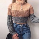 Dame crop rullekrave B53 1