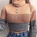 Dame crop rullekrave B53 3