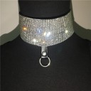 Dame crop top, bælte og choker 3