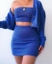Dame crop top, cardigan og nederdel 2
