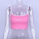 Dame crop top lyserød A1191 2
