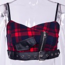 Dame crop top med bælte 7