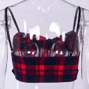 Dame crop top med bælte 2