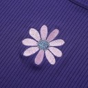 Dame crop top med blomster A387 4