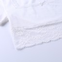 Dame crop top med blonder A1246 5