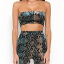 Dame crop top med dyreprint 1