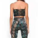 Dame crop top med dyreprint 4