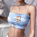 Dame crop top med engle A1200 2