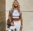 Dame crop top med engle A1224 2