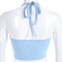 Dame crop top med engleprint 3