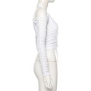 Dame crop top med høj halsudskæring 2