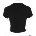 Dame crop top med kinesisk drage 4