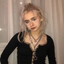 Dame crop top med leopardkant 3
