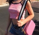 Dame crop top med mønster A1259 1