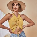 Dame crop top med pull-on-motiv 6