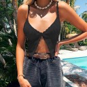 Dame crop top med slids 6