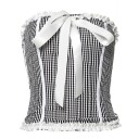 Dame crop top med sløjfe A1245 6