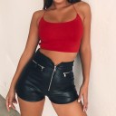 Dame crop top med snørebånd A1248 4