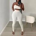 Dame crop top og bukser B1063 1