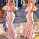 Dame crop top og bukser B1286 2