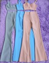Dame crop top og bukser B925 2