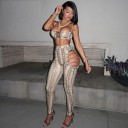 Dame crop top og bukser B946 2