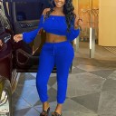 Dame crop top og joggingbukser B1011 3
