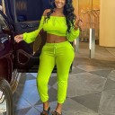 Dame crop top og joggingbukser B1011 5