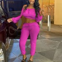 Dame crop top og joggingbukser B1011 5