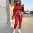 Dame crop top og joggingbukser B1135 2