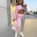 Dame crop top og joggingbukser B1137 2