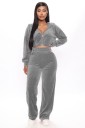 Dame crop top og joggingbukser B934 6