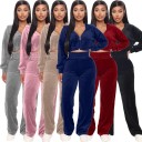 Dame crop top og joggingbukser B934 1