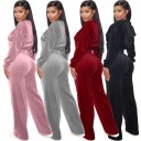 Dame crop top og joggingbukser B934 3