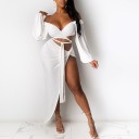 Dame crop top og nederdel B1044 1