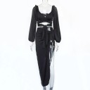 Dame crop top og nederdel B1044 3