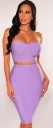 Dame crop top og nederdel B1045 8
