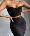 Dame crop top og nederdel B1045 2