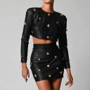Dame crop top og nederdel B1056 5