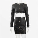 Dame crop top og nederdel B1056 3